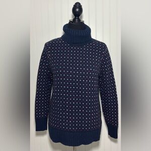L.L. Bean Navy Turtleneck Sweater